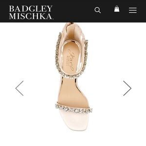 Badgley Mischka jeweled heels size 8.5